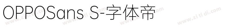 OPPOSans S字体转换